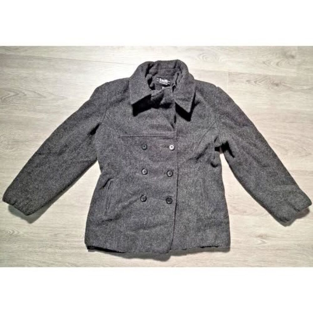 B. Moss Women’s Winter Peacoat Collection Size Large, Gray, Stylish and Warm